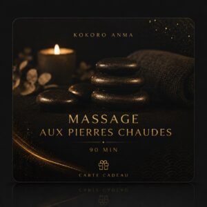 Massage aux pierres chaudes 90 min